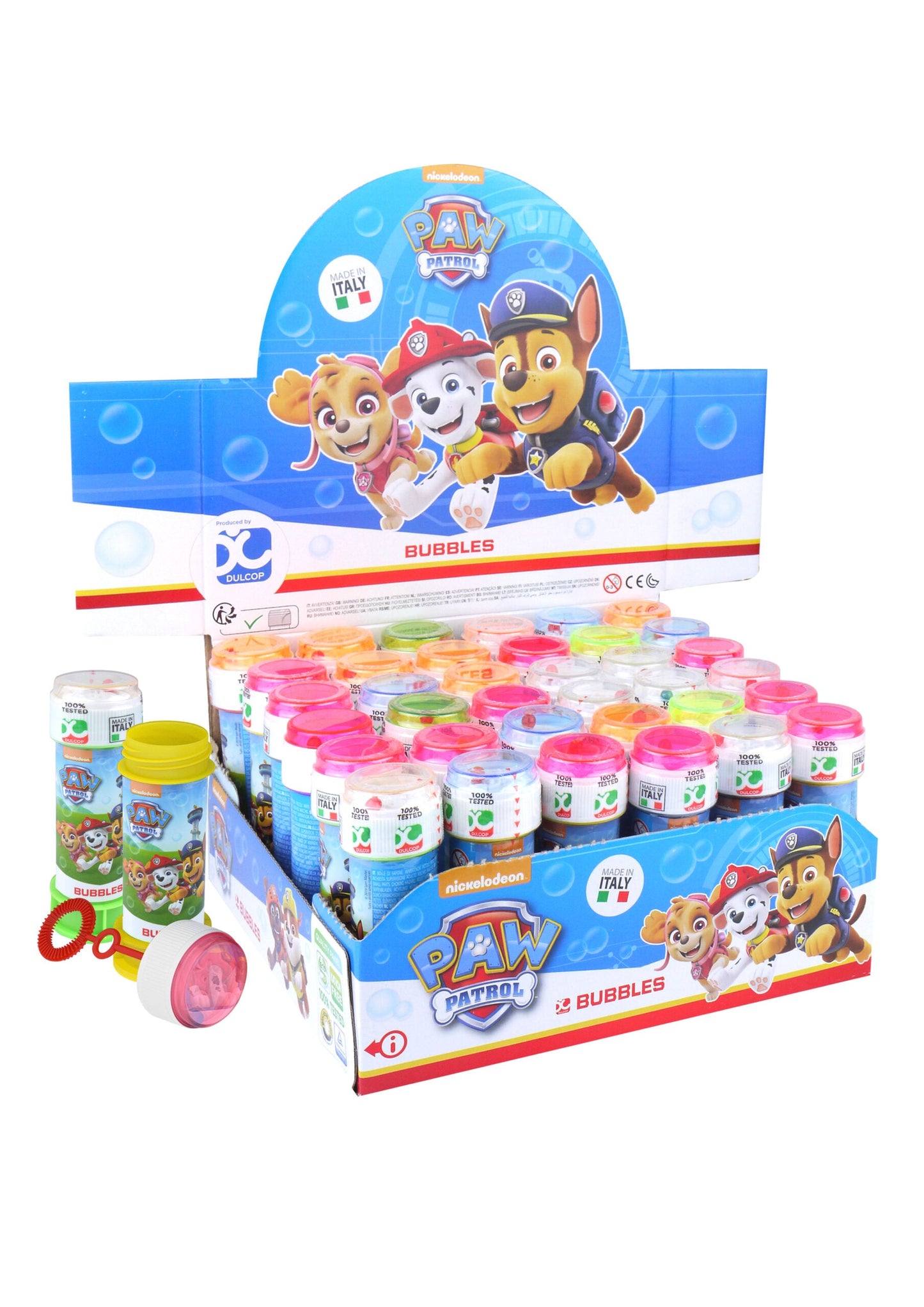 Paw Patrol Bubble Blowing Tubs 60ml Assorted Colours R42489