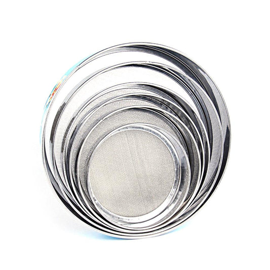 Stainless Steel Round Strainer Sieve Set of 6 4141