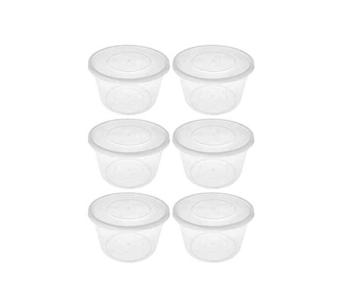 Disposable Plastic Round Food Sauce Container 4oz / 100ml Pack of 10 SK28170