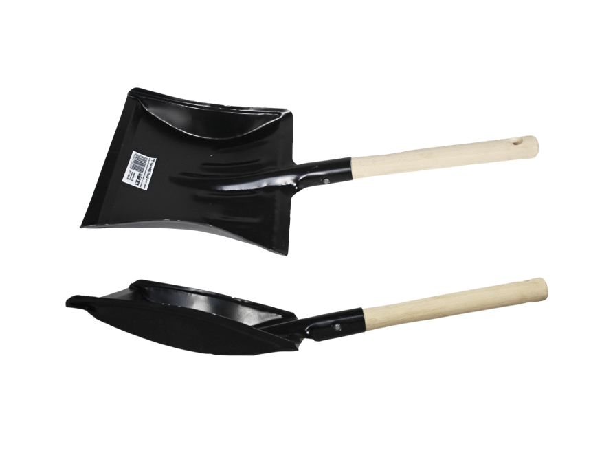 Black Metal Garden Shovel with Wooden Handle 9" SK28657