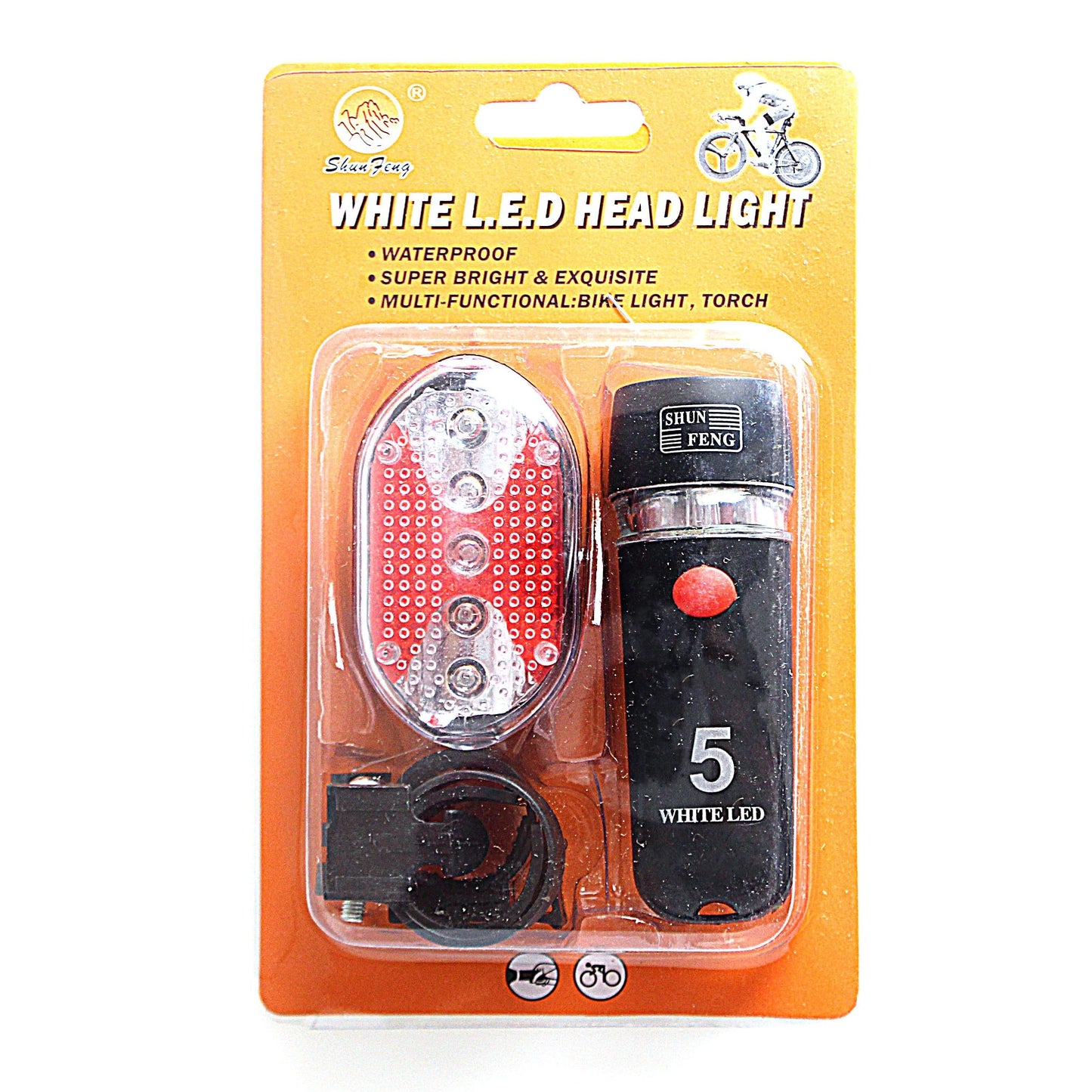 Bicycle Bike LED Head Light Pack of 4 0527