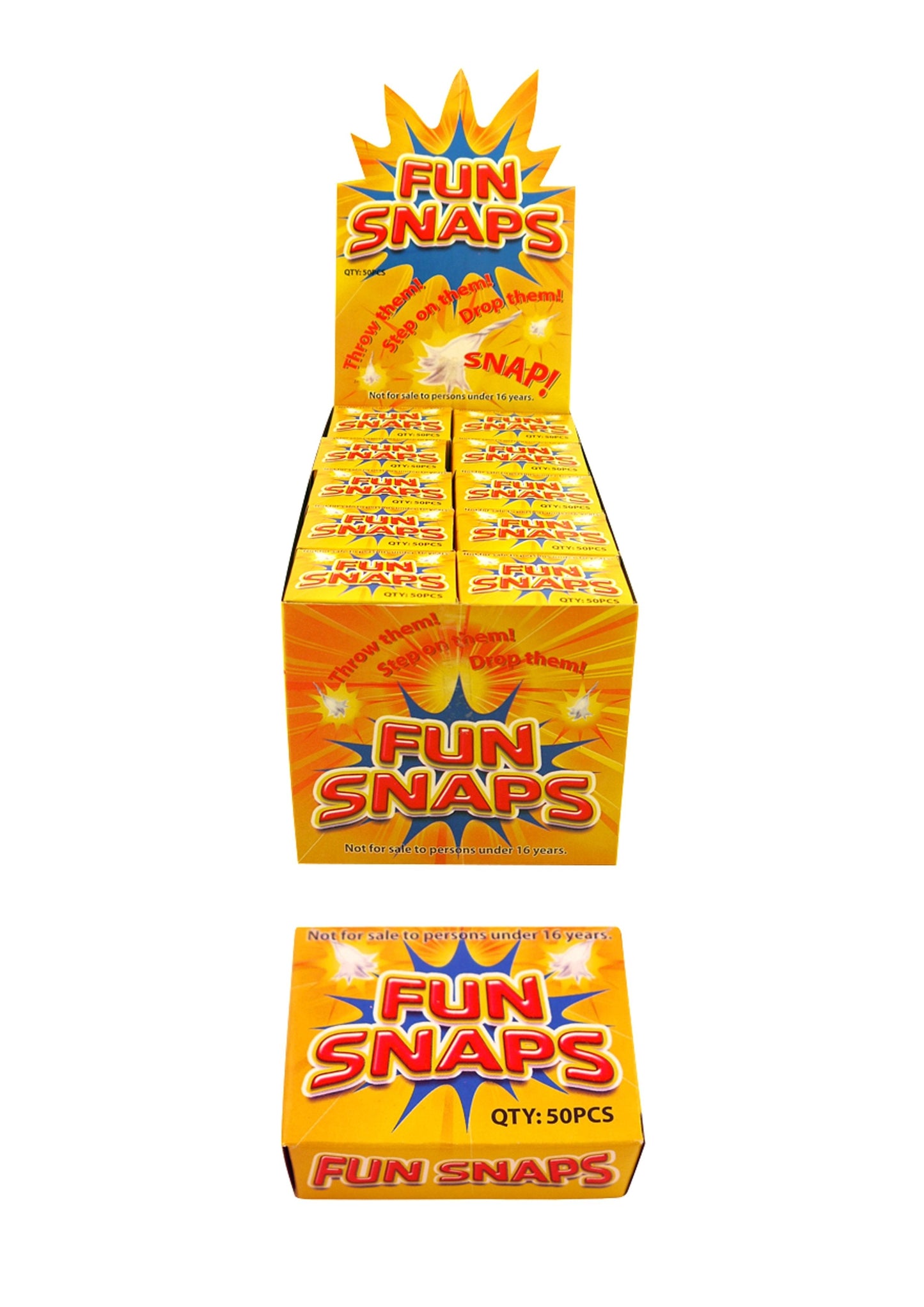 Retro Toys Outdoor Small Fun Snaps Bangs Box of 50 Packs X39050 A