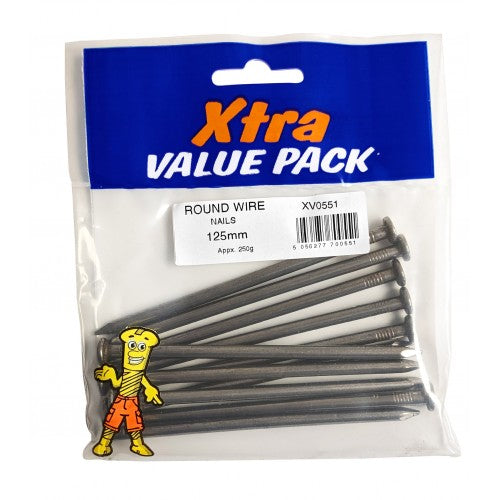Round Wire Nails 125mm Approx. 250g 0551