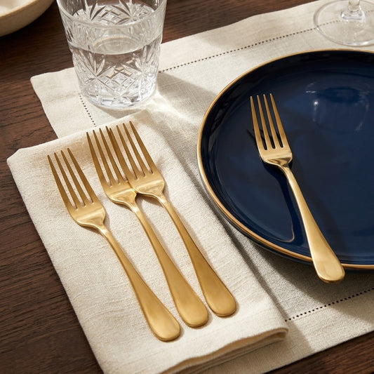 Gold Coloured Metal Forks 20cm Pack of 3 – SKU 7029