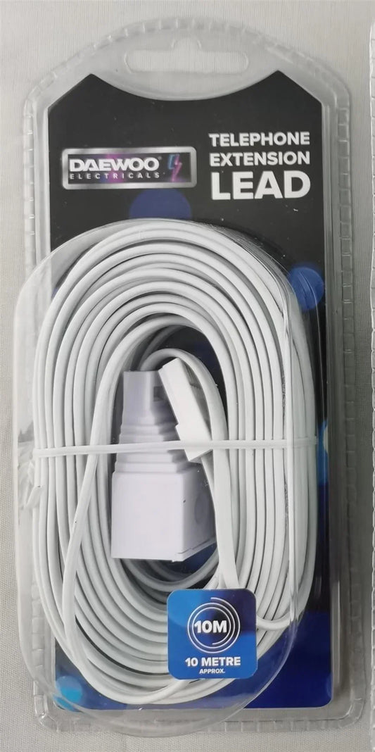 Home Office Telephone Extension Lead 10 Metre TEL1019GED