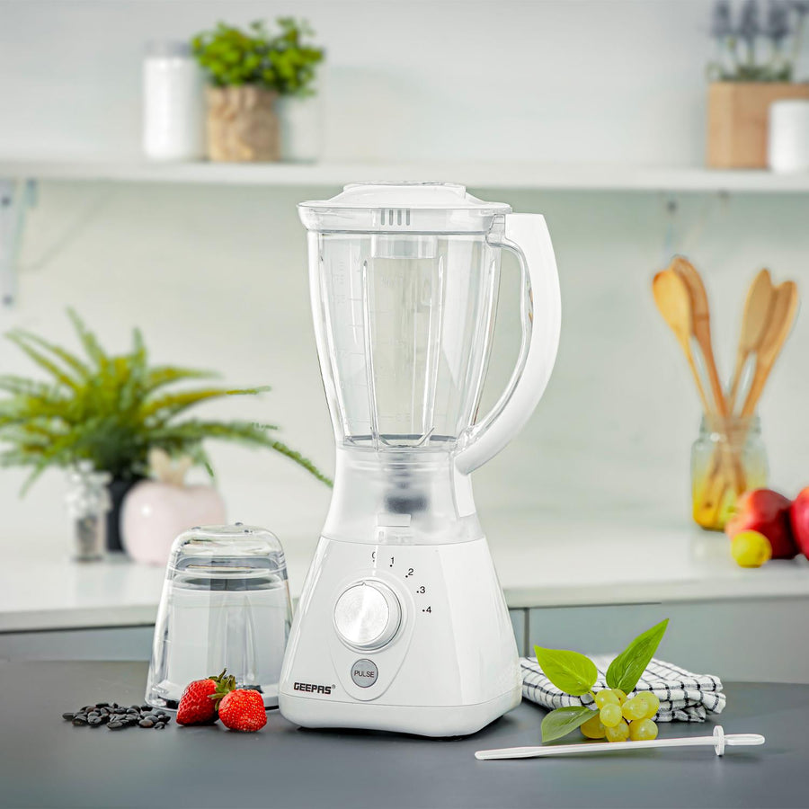 2-In-1 Portable Food Jug Blender and Coffee Grinder 1.5L White GSB44092WT