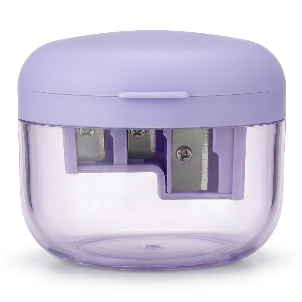 Pencil Sharpener Assorted Colours 7x7x5cm 38g SKU 8158