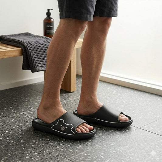 Unisex Design Slipper Slides, Assorted Sizes 40-45, Random Colours, SKU 9952
