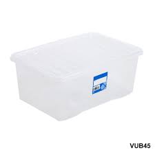 Plastic Storage Box with Wheels 45 Litre ST45