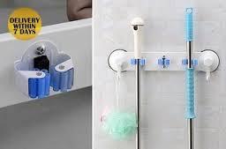 Broom Rack Holder With Suction Cup 3019
