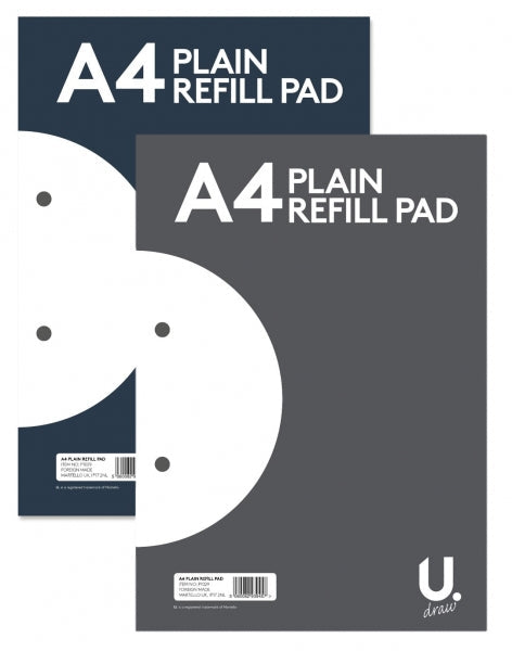 A4 Plain Refill Pad 29.7 x 21 x 0.5 cm Assorted Colours P1029