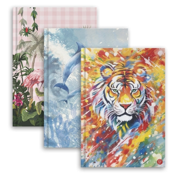 Animal A4 Hardback Notebook School Assorted Designs P1154