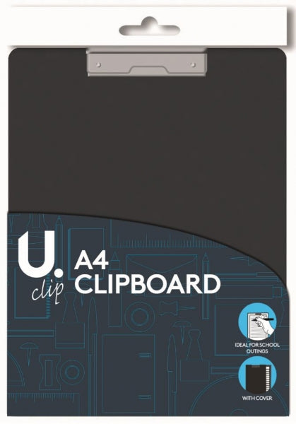 A4 Clipboard School Homework College Home Clipboard Black P2434