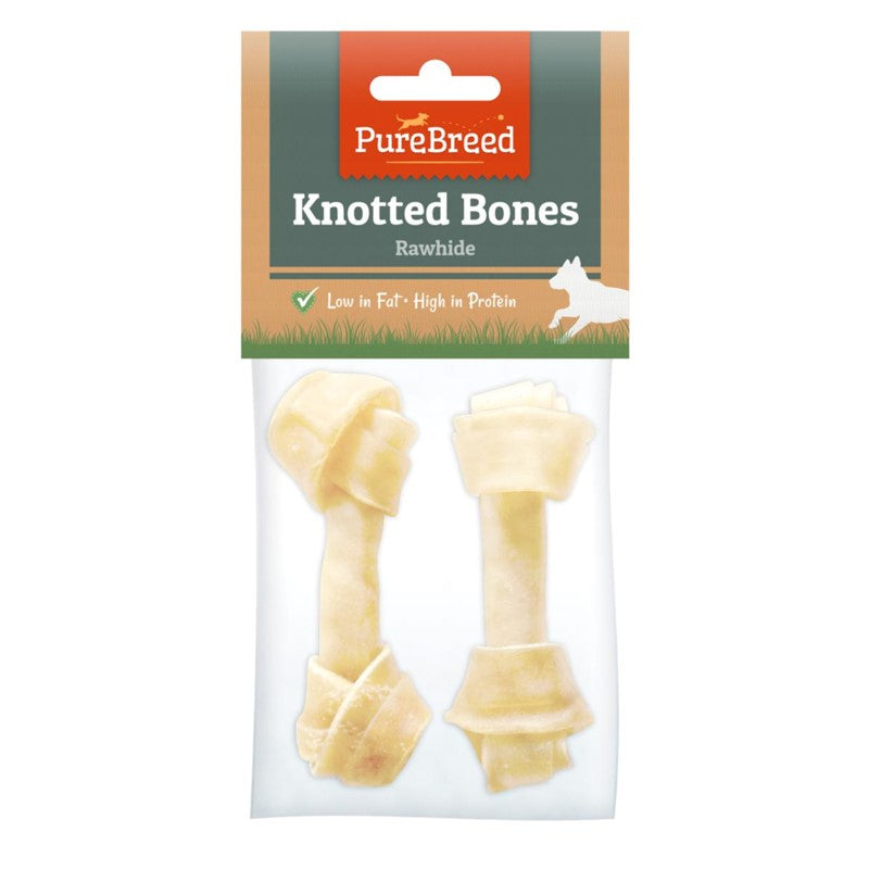 Pet Dog Treats Knotted Bones 12cm Pack of 2 311967