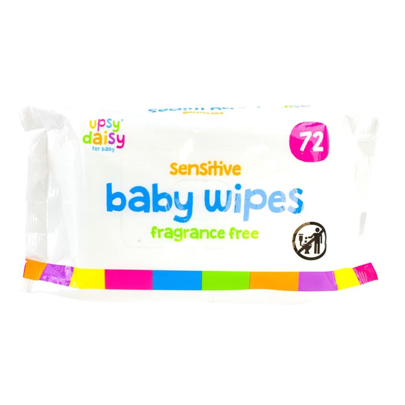 Sensitive Baby Wipes Fragrance Free Pack of 72 323194