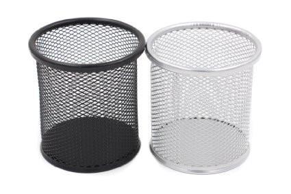 Round Metal Mesh Pencil Holder Assorted Colours 0013