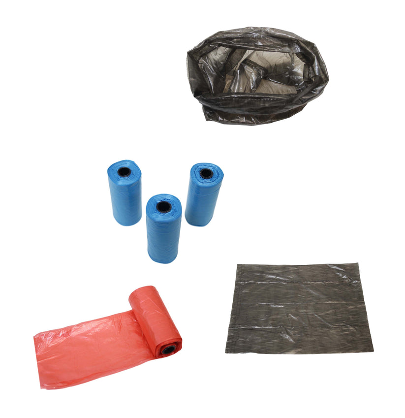 Pet Dog Poop Bags 22 x 30 cm Pack of 6 Rolls Assorted Colours 9981