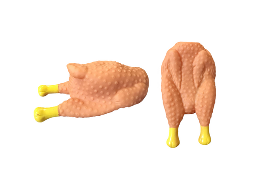 Pet Dog Toy Squeaky Silicone Rotisserie Roast Chicken 13.5 x 7.5 cm 0065 A
