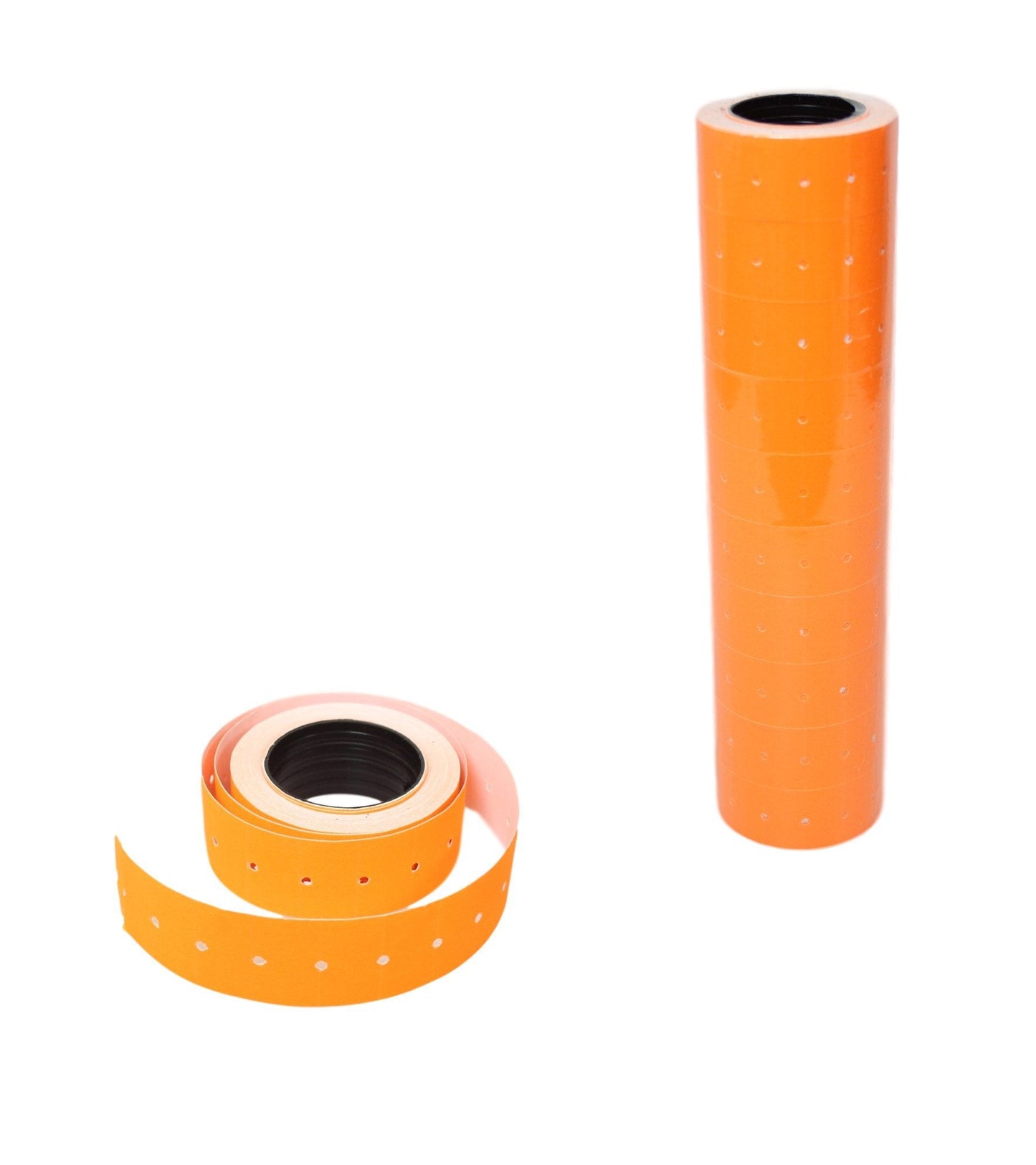 Orange Price Labels Shop Aisle Price Tag Labels 10 Rolls With Dots 0160