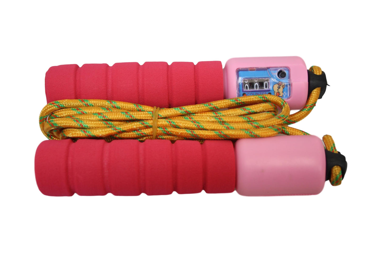 Children's Skipping Rope with Counter, Soft Handle &amp; 2.4m Rope – Assorted Colours, SKU 0378 A