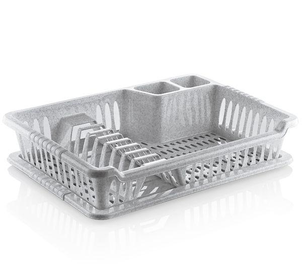 Hobby Kitchen Small Violet Dish Drainer with Tray 29 x 40 x 8.5cm Assorted Colours 041098