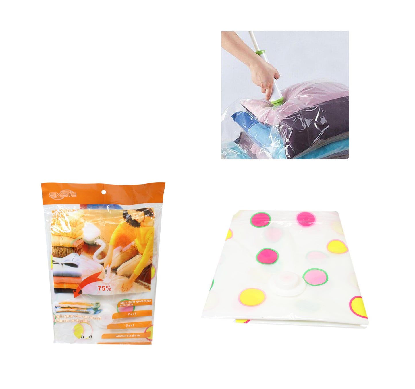 Clothes Storage Compressed Air Vacuum Bag 80cm x 130cm 0461