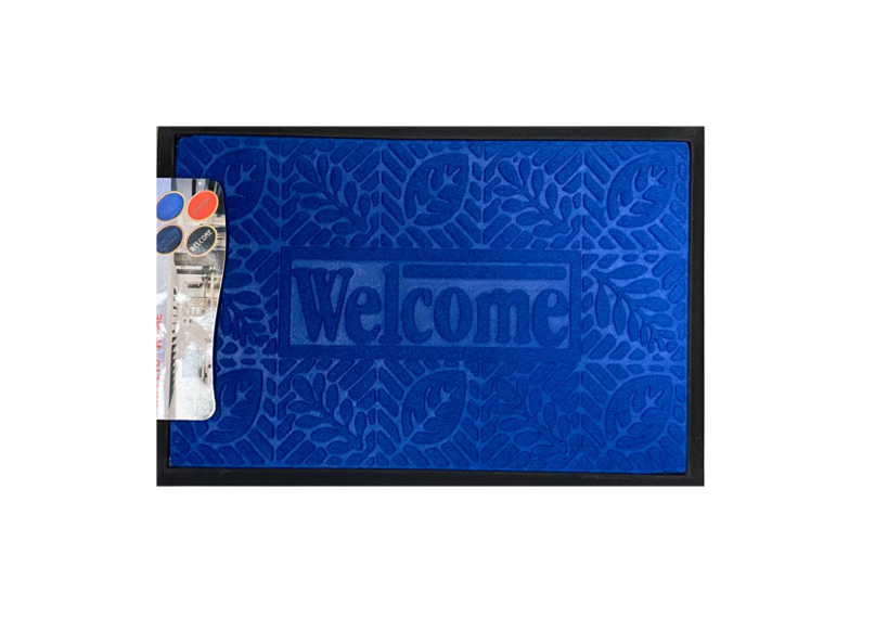 Rectangle Welcome Door Mat 40 x 60cm Assorted Designs and Colours 0474 A