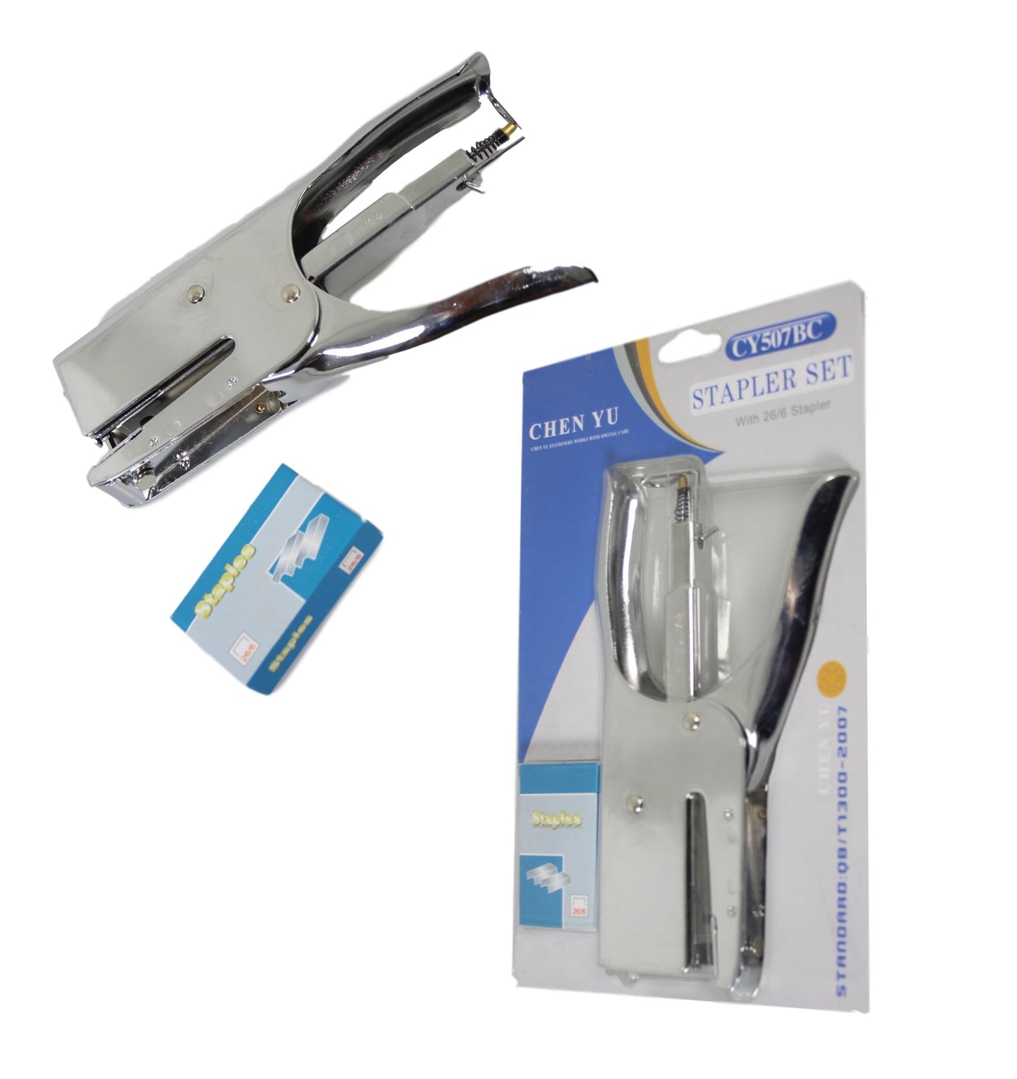 Heavy Duty Metal Stapler with 1 Pack of Staples 26/6 0495