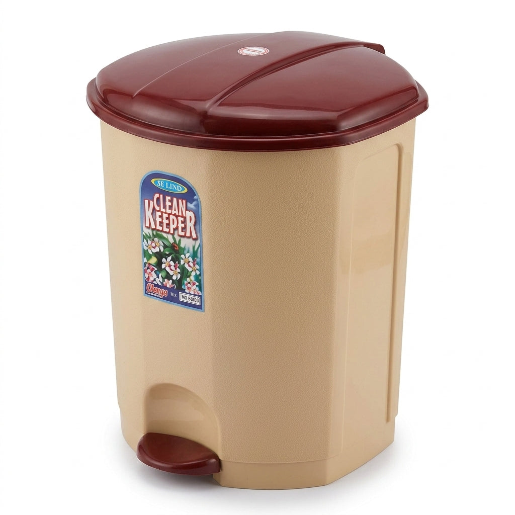 50 Litre Pedal Bin Stainless Steel Kitchen Waste Rubbish Clean Keeper Mixed Colour SKU D01015/PB50