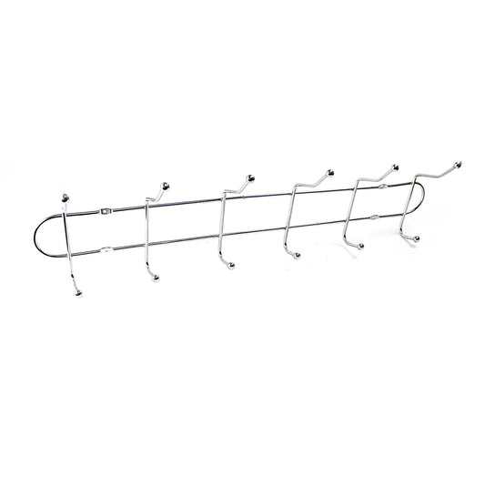 Chrome Metal 12 Hook Rack Hanger 20cm 0718