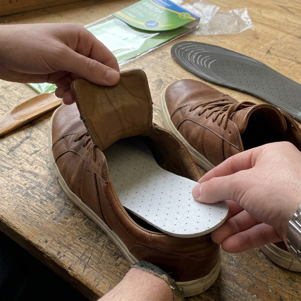 Anti-Odour Insoles, One Pair, Mouldable to Fit, 43g, SKU INF