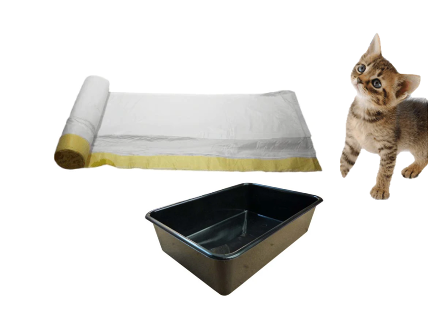Cat Litter Bin Bag Liners with Drawstring 70 x 43 cm Roll of 15 B0015 / 100438