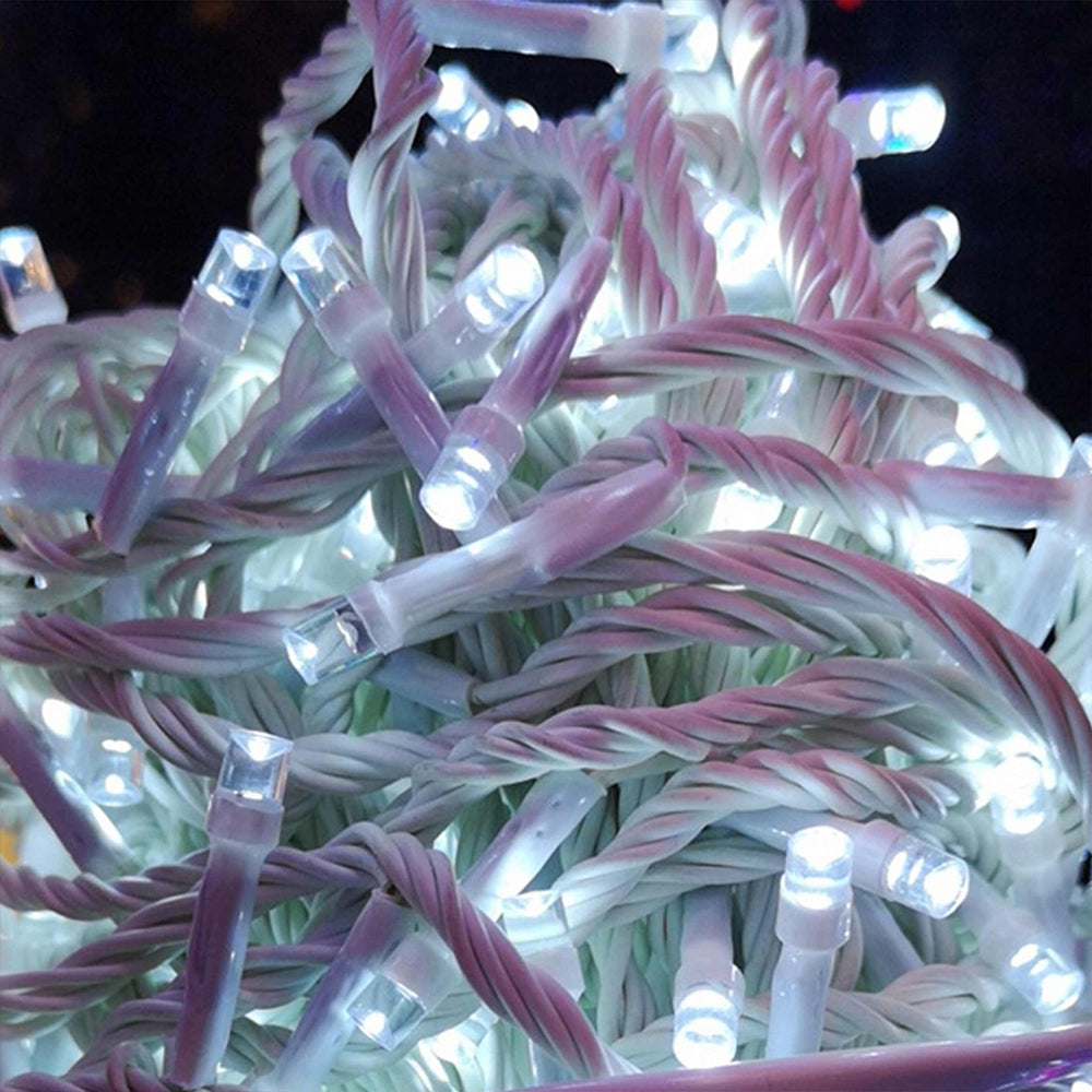 Durane LED Fairy Light String White Wire 10m 100 Bulbs White 10179