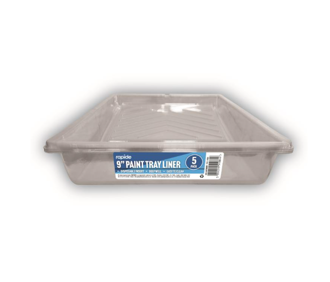 Rapide 9" Plastic Paint Tray Liners Pack of 5 1084