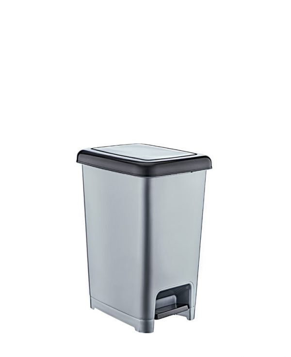 Plastic Kitchen Bathroom Slim Pedal Bin 10 Litre D01041 PB10 A