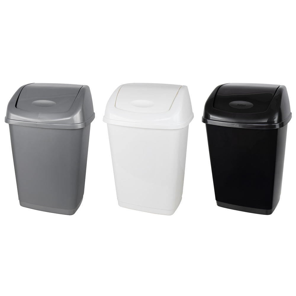 Kolorr Plastic Tidy Swing Bin 50L 40.1 x 31.3 x 61cm Assorted Colours 11861/Thw68b