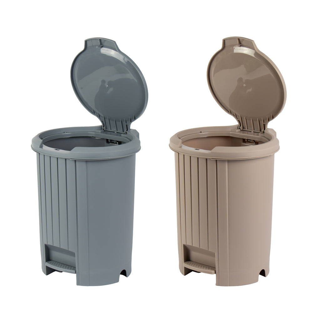 Tuffex Plastic Push Open Pedalled Bin 14L 27 x 35cm Assorted Colours 11892 / TP697