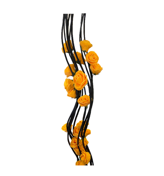 Long Stem Floral Twigs Home Decoration with Foam Rose Flowers 154cm Assorted Colours 1251