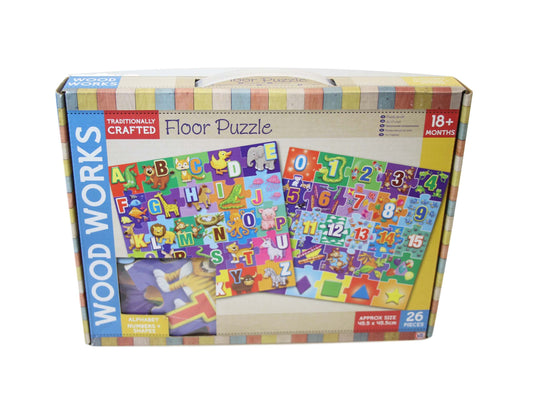 Woodworks Children's Floor Alphabets and Letters Jigsaw Puzzle 45.5cm 1374123