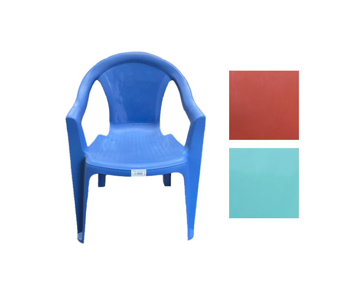 Plastic Monoblock Children's Arm Chair Eco 54 x 38 x 26.5cm Assorted Colours 1408