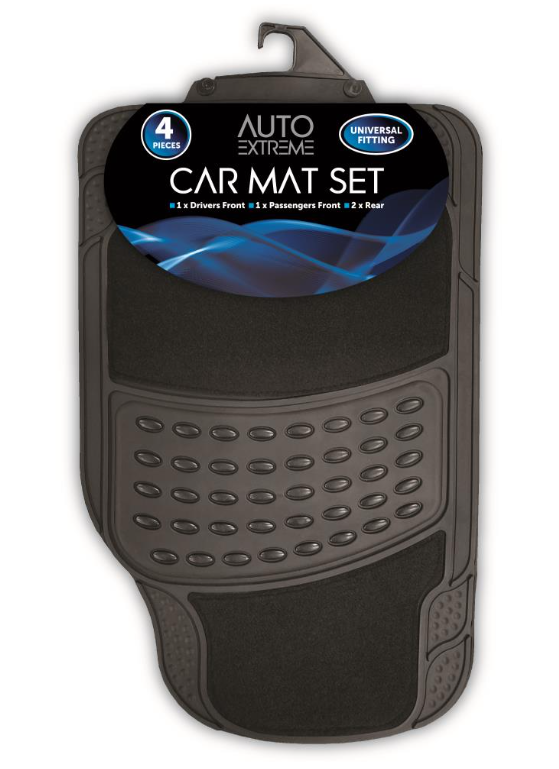 Rapide AX Carpet and Rubberised Car Mat Set of 4 1465