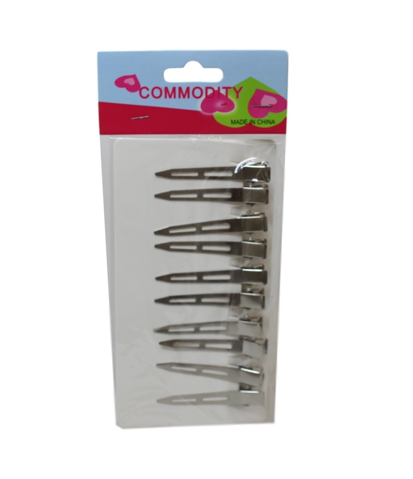 Metal Hair Clips 6 cm Pack of 10 1979