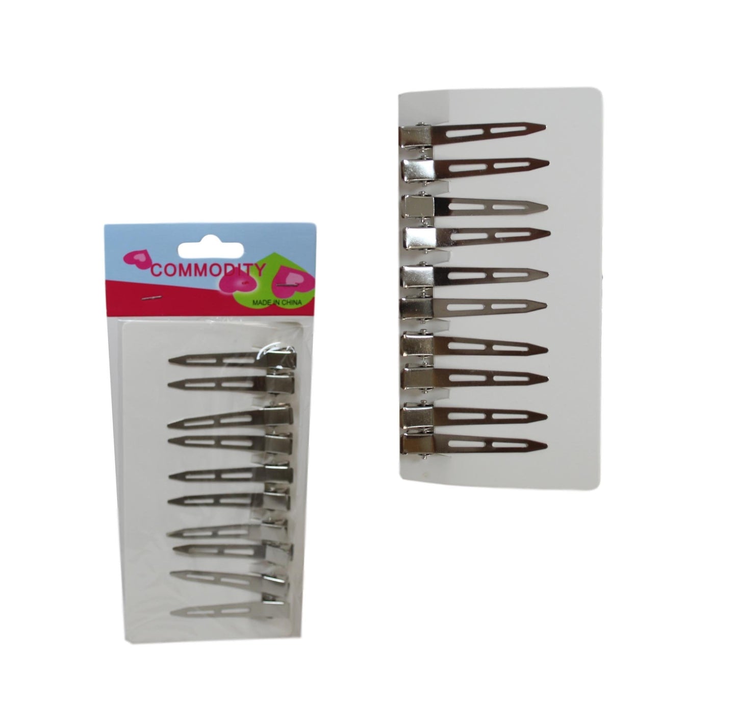 Metal Hair Clips 6 cm Pack of 10 1979