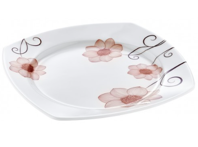 Melamine Square Services Dinner Plate 18 cm Assorted Designs ALBDKR218