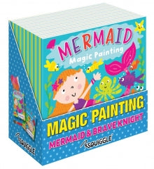 Squiggle Magic Painting Books Mermaid and Brave Knight 20 x 13cm 72g SKU P2837