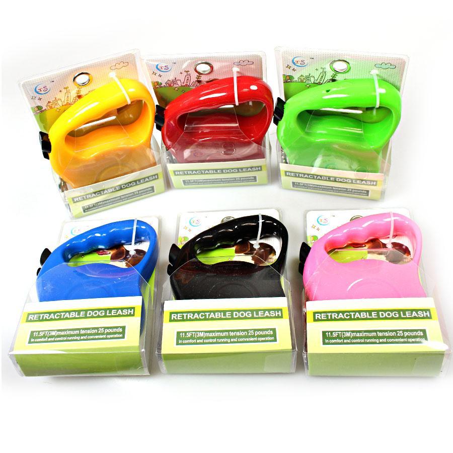 Retractable Dog Leash Lead 3m Assorted Colours 2022
