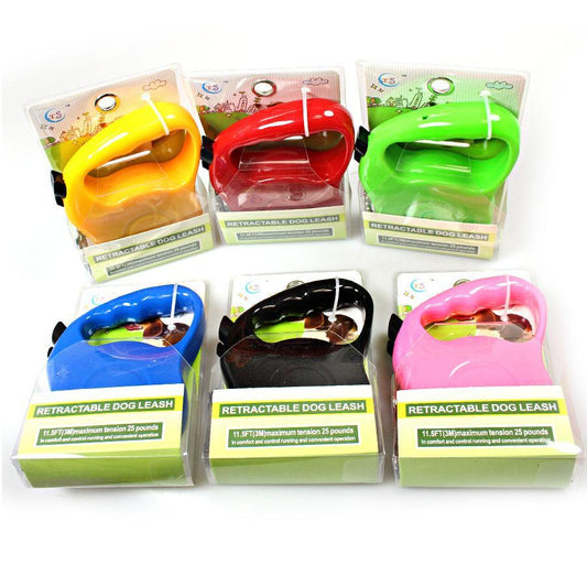 Retractable Dog Leash Lead 3m Assorted Colours 2022