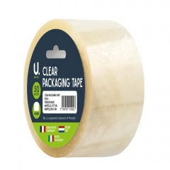 Clear Packaging Tape, 48mm x 50m, JUMBO Roll 9.5x9.5x4.8cm 120g SKU P2310