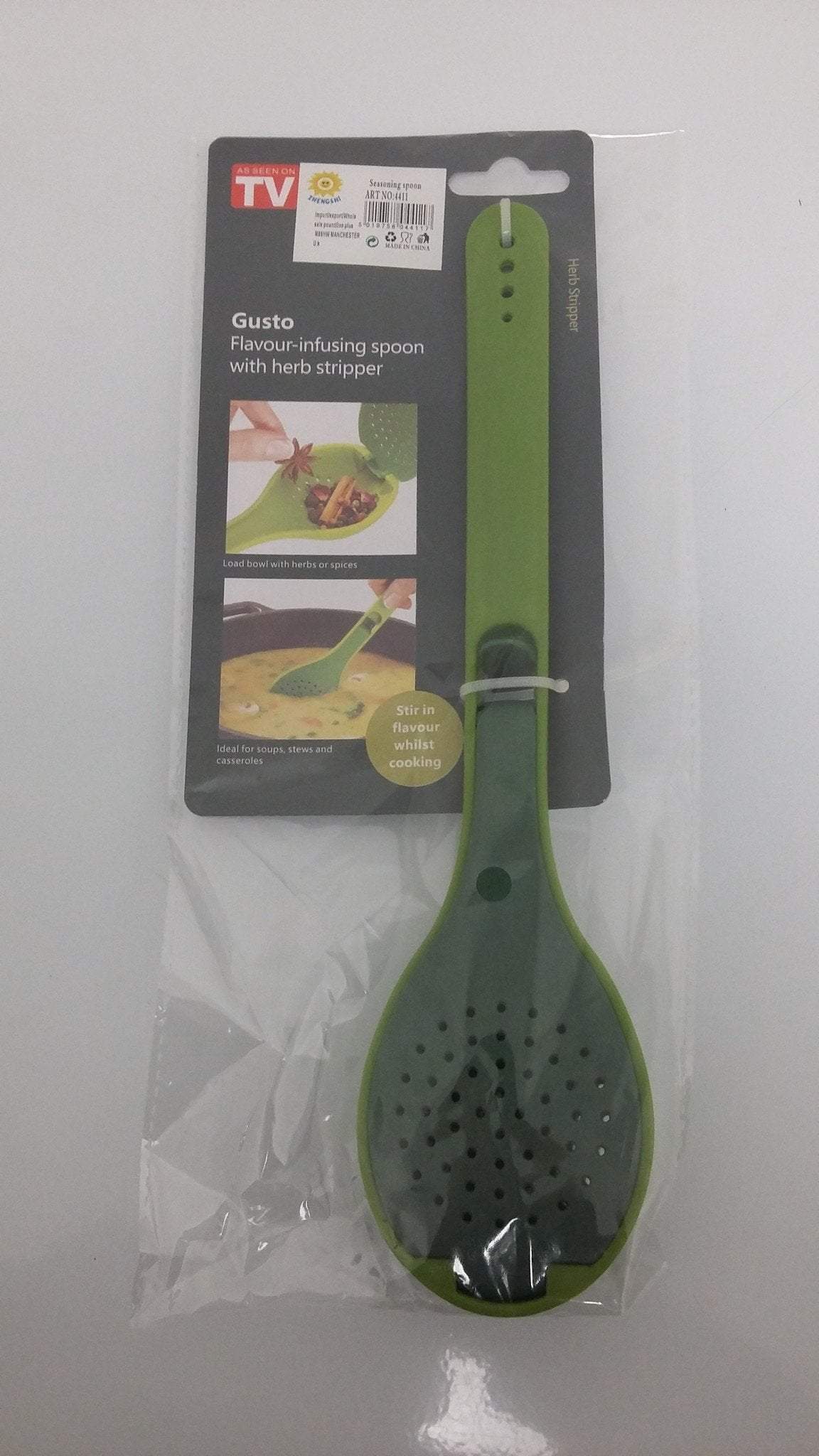 Flavour Infusing Spoon With Herb Stripper Kitchen Home 4411