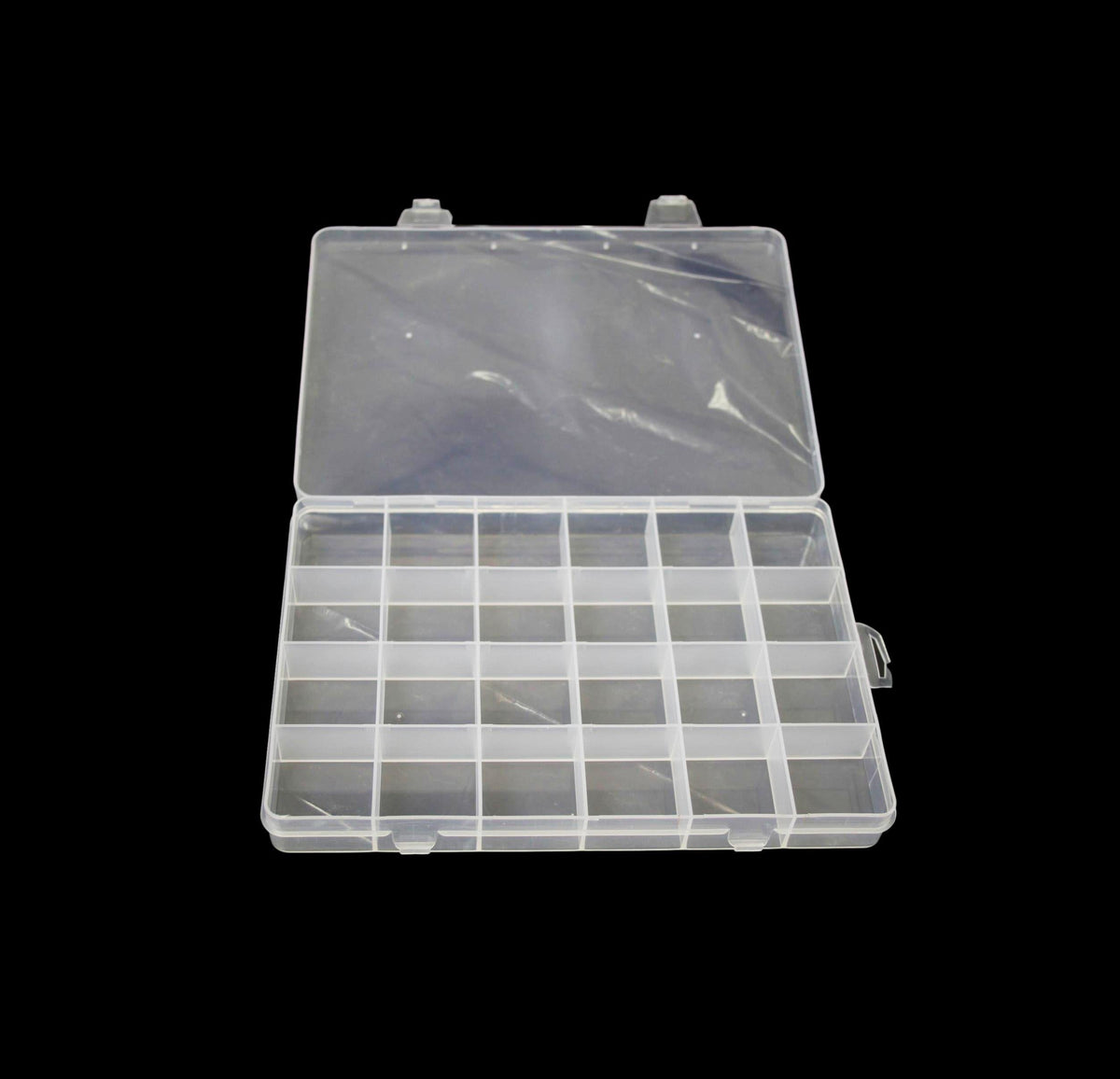 Plastic 24 Compartment Box Small Organiser Storage Craft Box 19 x 13 cm 2035